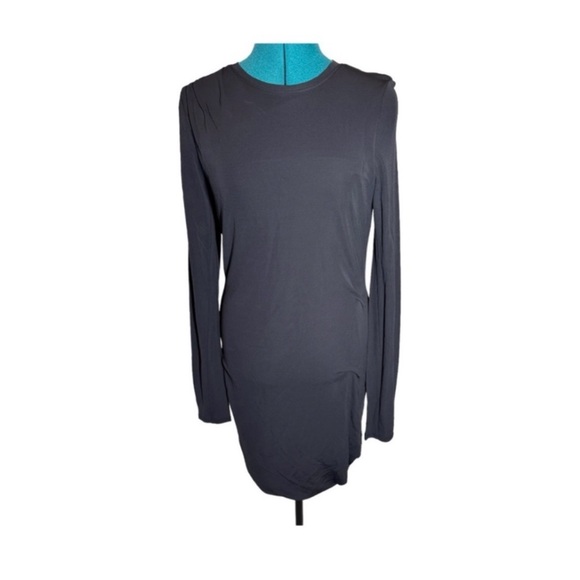 RAG & BONE Poppy Draped Mini Dress Slim Fit in Black NWOT - Picture 5 of 8